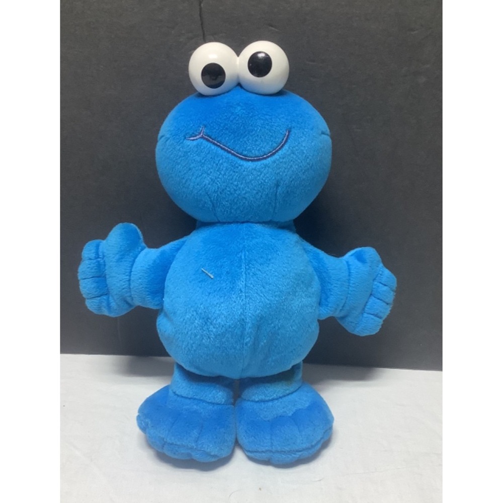 Vtg 2002 Fisher Price Sesame Street Baby Cookie Monster 11" Plush Stuffed Toy